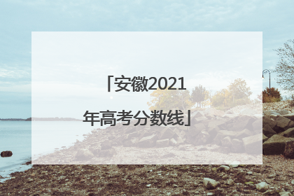 安徽2021年高考分数线